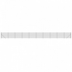Antracitszürke dróthálós kerítés cövekekkel 1,8x25 m