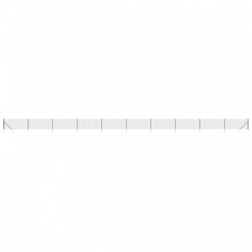 Antracitszürke dróthálós kerítés cövekekkel 0,8x25 m