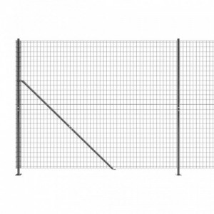 Antracitszürke dróthálós kerítés illesztőperemmel 2x25 m