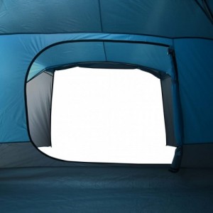 6 személyes kék vízálló előrészes családi sátor