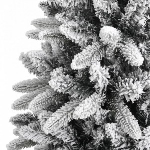 PVC és polietilén műkarácsonyfa pelyhes hóval 180 cm