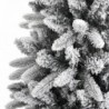 PVC és polietilén műkarácsonyfa pelyhes hóval 210 cm
