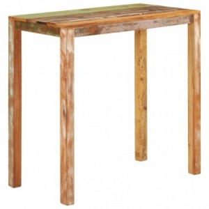 Tömör újrahasznosított fa bárasztal 112 x 55 x 108 cm