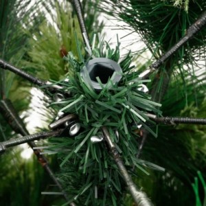 Csuklópántos műkarácsonyfa állvánnyal 210 cm