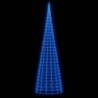 Kék karácsonyfa lámpa zászlórúdon 3000 LED-del 800 cm