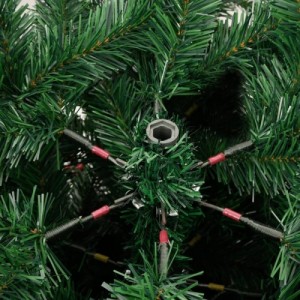 Csuklópántos műkarácsonyfa tobozokkal és bogyókkal 210 cm