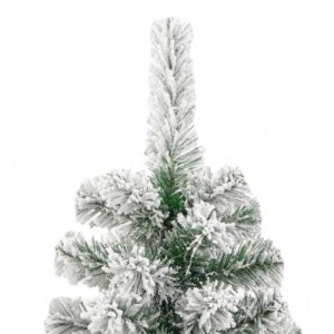 Csuklópántos műkarácsonyfa hóval 210 cm