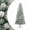 Csuklópántos műkarácsonyfa hóval 240 cm
