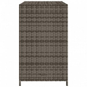 Szürke polyrattan kerti tárolószekrény 83x45x76 cm