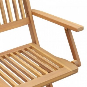 4 db összecsukható tömör akácfa kerti szék 57,5x54,5x90 cm