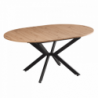 Kihúzható étkezőasztal, artisan tölgy|fekete, 100x100-140x75 cm, ABERO TYP 1