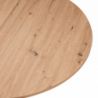 Kihúzható étkezőasztal, artisan tölgy|fekete, 120x120-160x75 cm, ABERO TYP 2