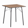 Étkezőasztal, artisan tölgy|fekete, 70x70x75 cm, NALAK TYP 1