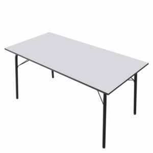 Étkezőasztal, fehér|fekete, 160x80x75 cm, NALAK TYP 3