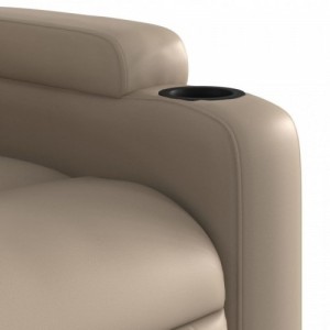 Kávészínű műbőr dönthető fotel