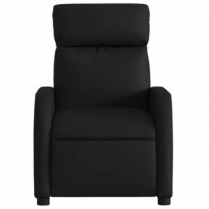 Fekete műbőr dönthető fotel