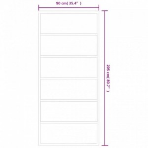 ESG üveg és alumínium tolóajtó fémszerelvény-szettel 90x205 cm