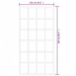 ESG üveg és alumínium tolóajtó fémszerelvény-szettel 102x205 cm