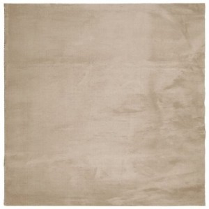 HUARTE homokszínű rövid szálú puha és mosható szőnyeg 240x240cm
