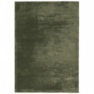 HUARTE erdőzöld rövid szálú puha és mosható szőnyeg 200x280 cm
