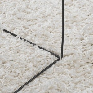 PAMPLONA krémszínű magas szálú bolyhos modern szőnyeg Ø 240 cm