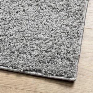PAMPLONA szürke magas szálú bolyhos modern szőnyeg 240 x 240 cm