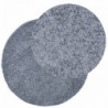 PAMPLONA kék magas szálú bolyhos modern szőnyeg Ø 240 cm