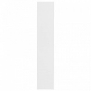 Fehér szerelt fa cipősszekrény 54 x 34 x 183 cm