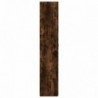 Füstös tölgyszínű szerelt fa cipősszekrény 80x35,5x180 cm