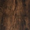 Füstös tölgyszínű szerelt fa cipősszekrény 80x35,5x180 cm