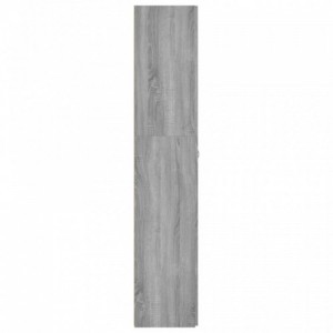 Szürke sonoma színű szerelt fa cipősszekrény 80x35,5x180 cm