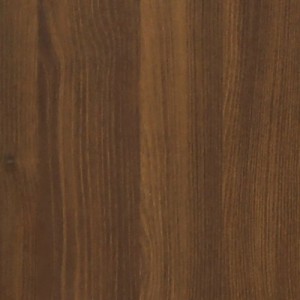 Barna tölgy szerelt fa mikrohullámúsütő-szekrény 60x57x207 cm