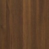 Barna tölgy szerelt fa mikrohullámúsütő-szekrény 60x57x207 cm