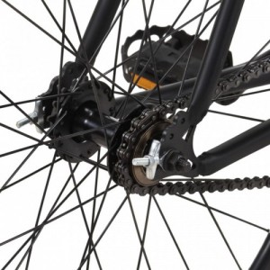 Fekete örökhajtós kerékpár 700c 55 cm