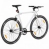 Fehér és fekete örökhajtós kerékpár 700c 59 cm
