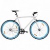 Fehér és kék örökhajtós kerékpár 700c 51 cm
