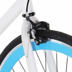 Fehér és kék örökhajtós kerékpár 700c 51 cm