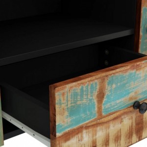 Tömör újrahasznosított és szerelt fa TV-szekrény 105x33,5x46 cm