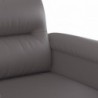 2 személyes szürke műbőr kanapé 140 cm
