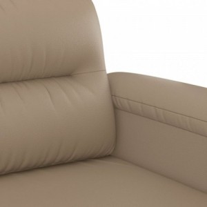 2 személyes cappuccino színű műbőr kanapé 140 cm
