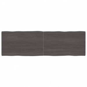 Sötétbarna kezelt tömör asztallap 200x60x(2-6) cm