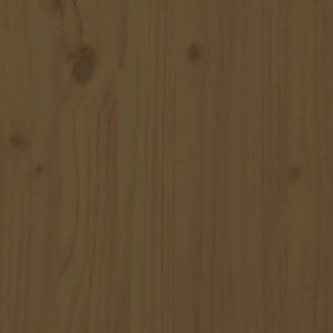 Mézbarna tömör fenyőfa dohányzóasztal 100 x 50 x 41 cm