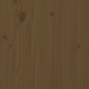 Mézbarna tömör fenyőfa fésülködőasztal 95 x 50 x 134 cm
