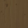 Mézbarna tömör fenyőfa fésülködőasztal 95 x 50 x 134 cm