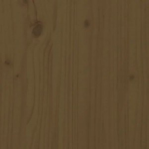 Mézbarna tömör fenyőfa faliszekrény 80x35x183 cm