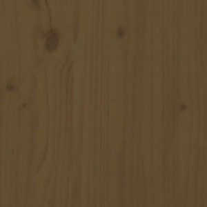 Mézbarna tömör fenyőfa kerti tárolóláda 76 x 42,5 x 54 cm