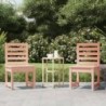 2 db tömör duglászfenyő kerti szék 50x48x91,5 cm