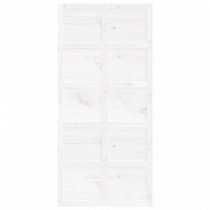 Fehér tömör fenyőfa istálló stílusú ajtó100x1,8x214 cm