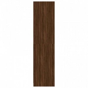 Barna tölgy színű szerelt fa ruhásszekrény 100 x 50 x 200 cm
