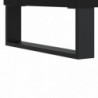 Fekete szerelt fa TV-szekrény 150 x 36 x 50 cm
